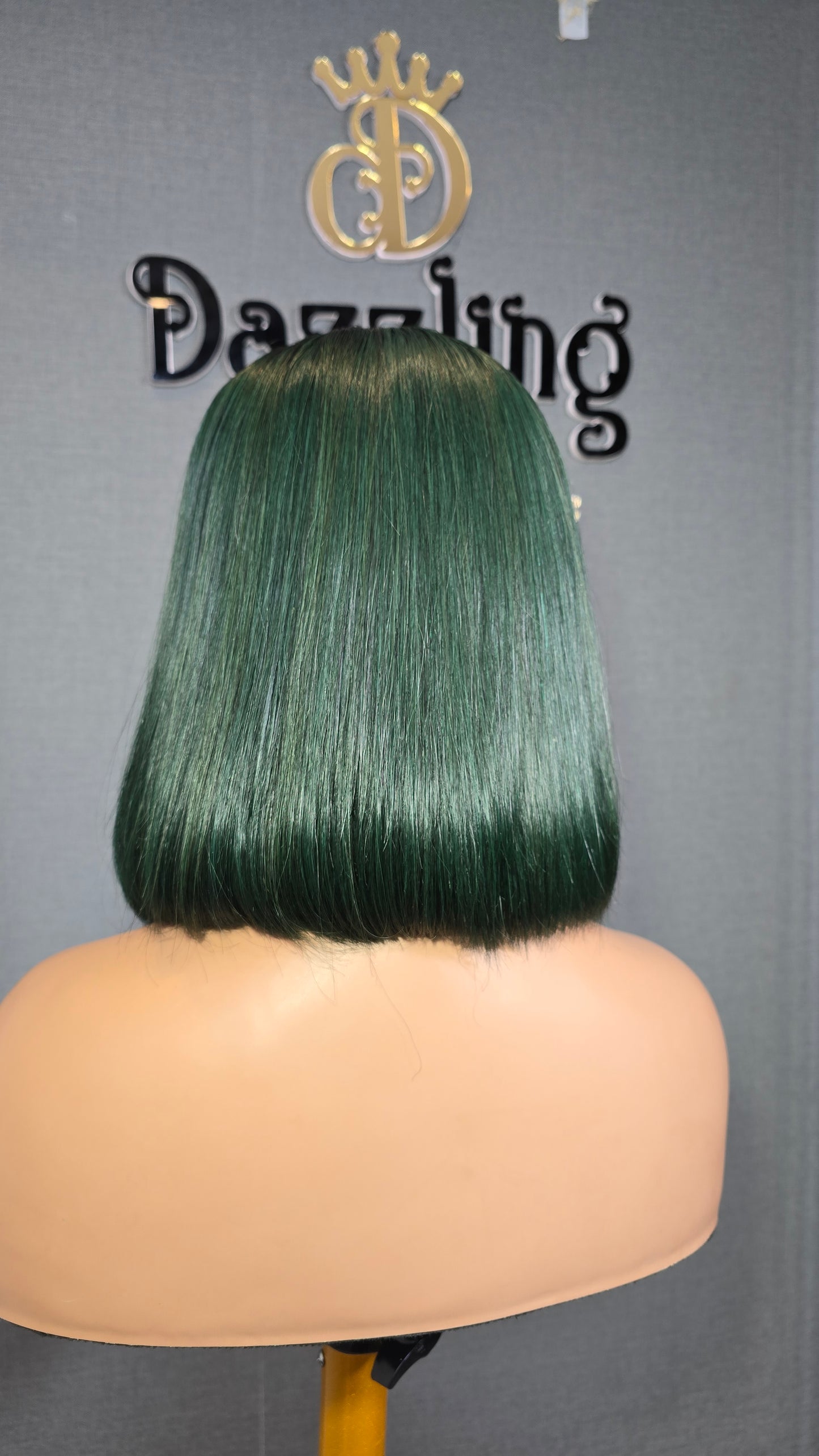 Kaycee 10" Vietnamese raw human hair Col: Bottle green
