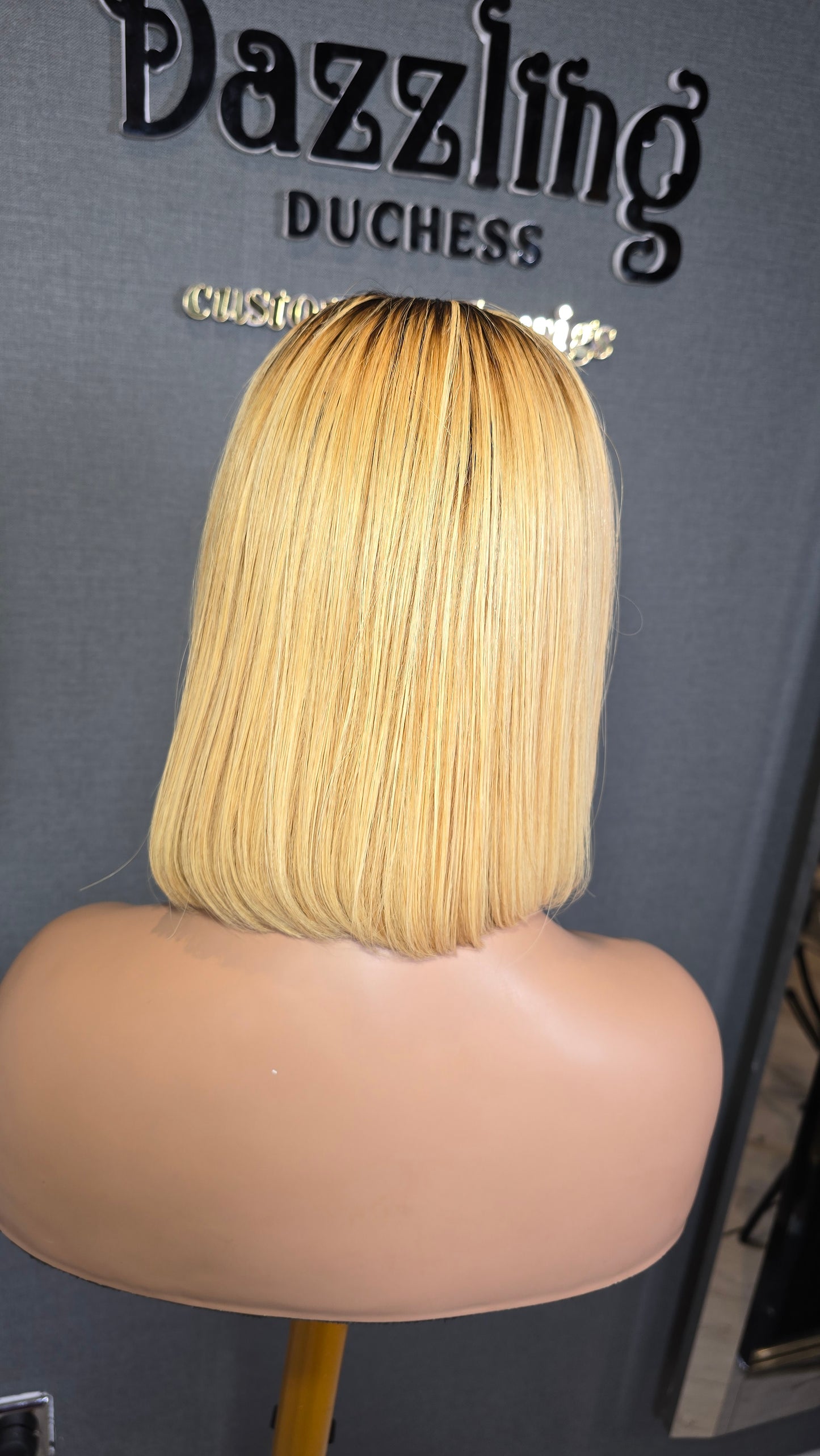 KAYCEE 10" Vietnamese raw human hair Col: 1b/613(blonde)