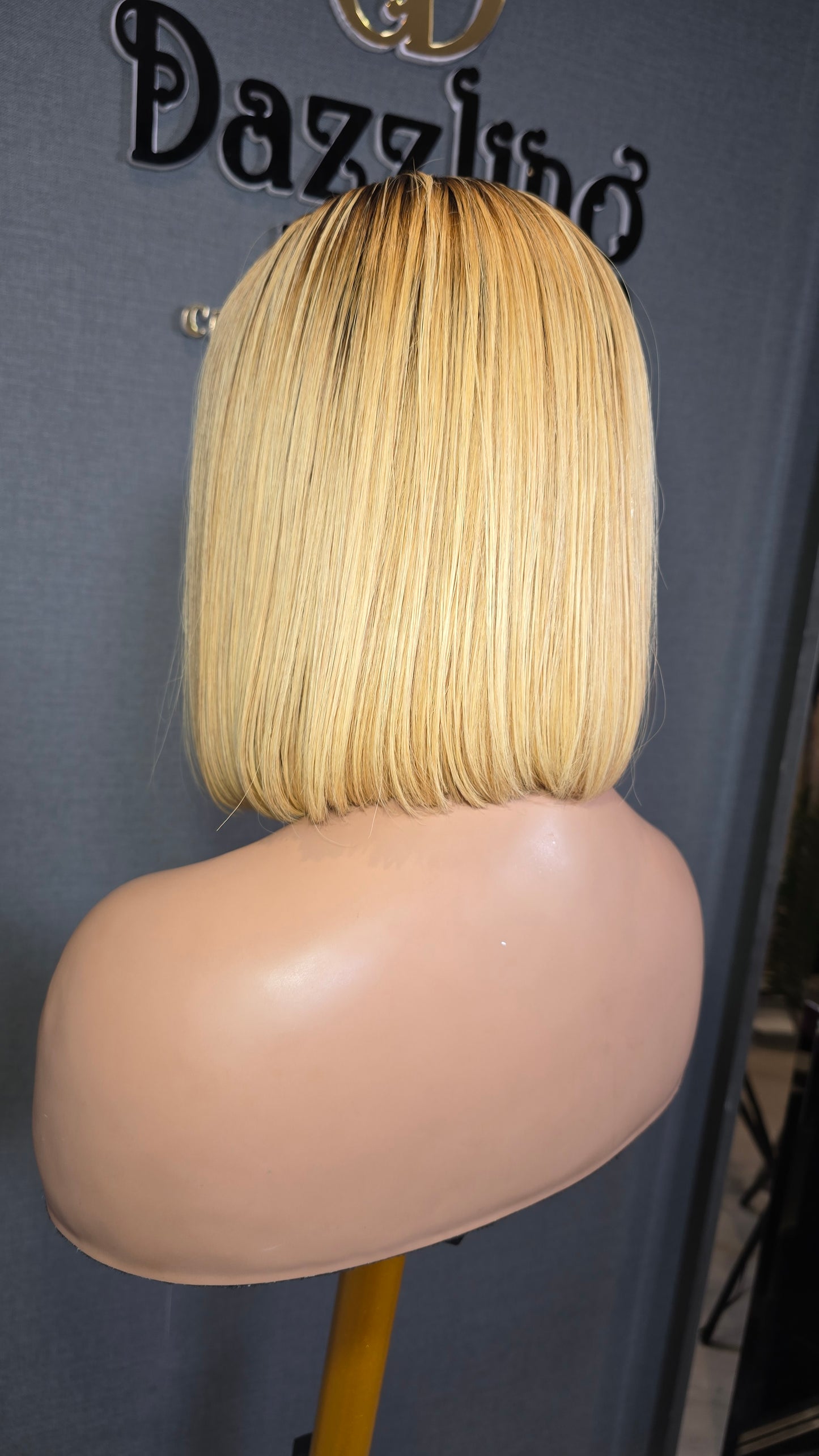 KAYCEE 10" Vietnamese raw human hair Col: 1b/613(blonde)