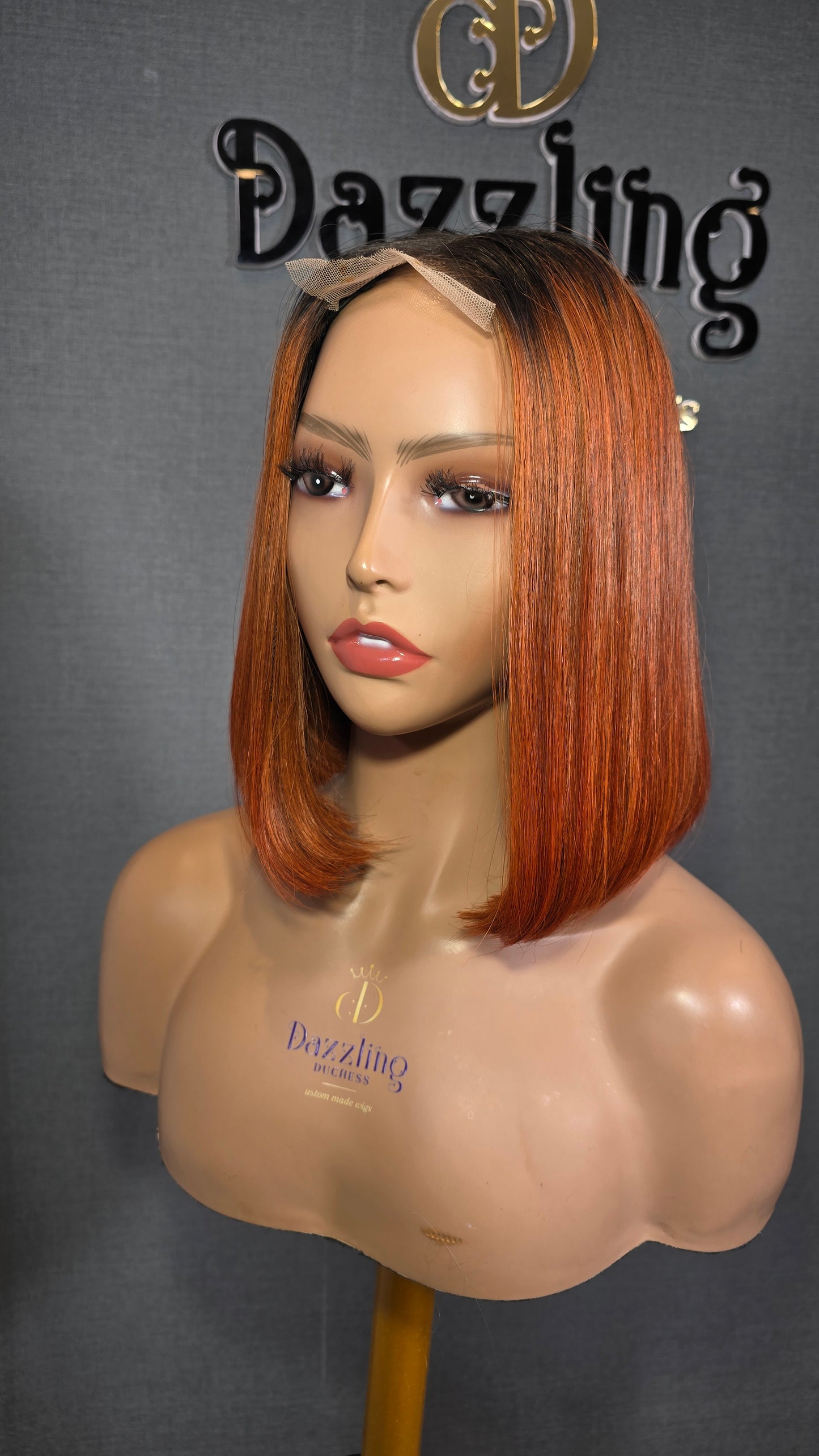 Kaycee 10" Vietnamese Raw human hair Col: 1b/copper
