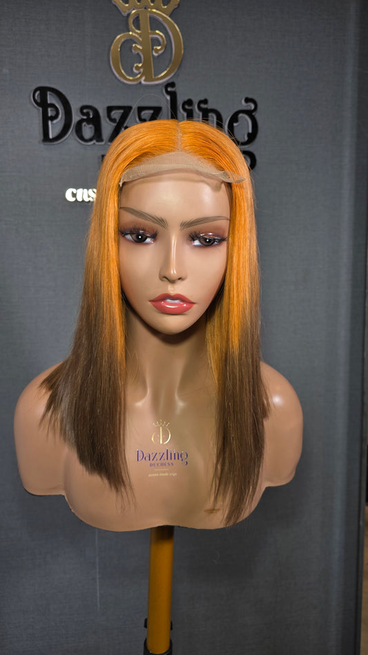 Kaycee 14" Raw Virgin hair Col: orange/2