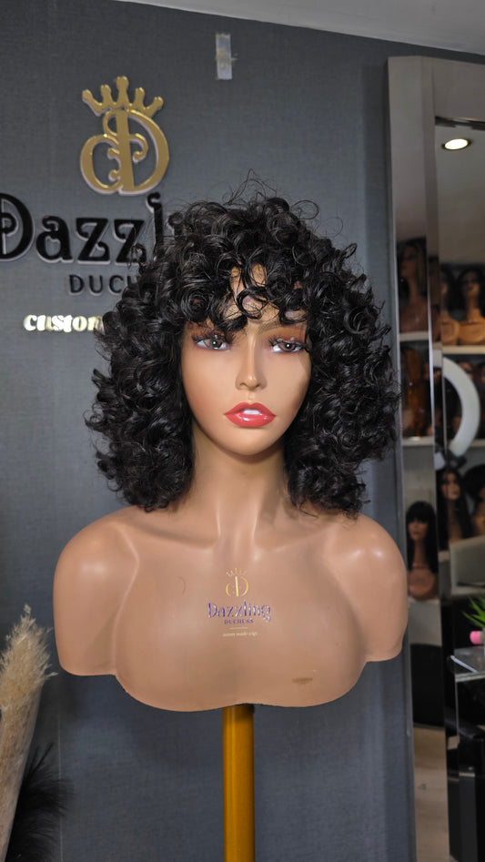 Ruby 8" Raw virgin human hair Col: Natural black