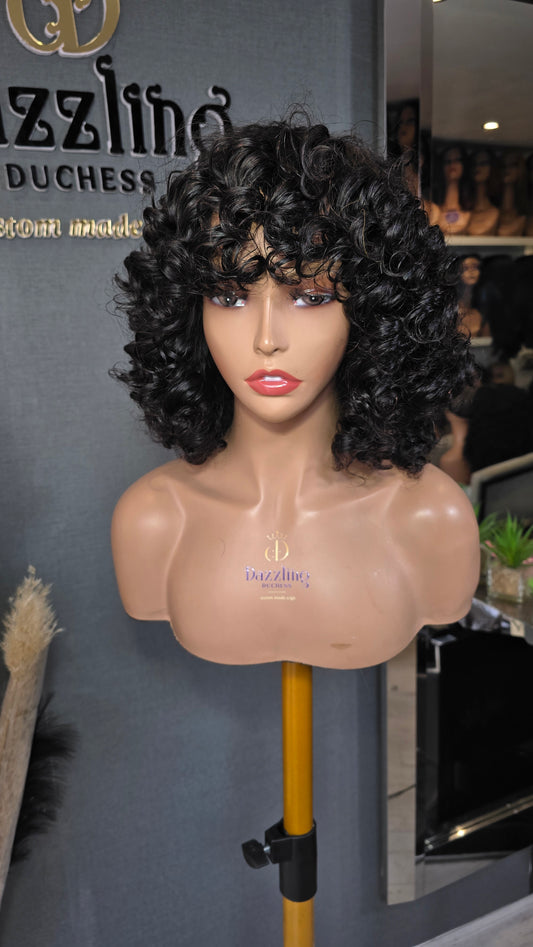 Ruby 8" Raw virgin human hair Col: Natural black