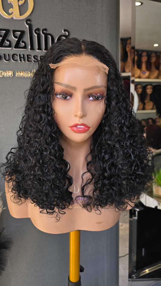 Leticia 14" Raw Virgin human hair Col: Natural black