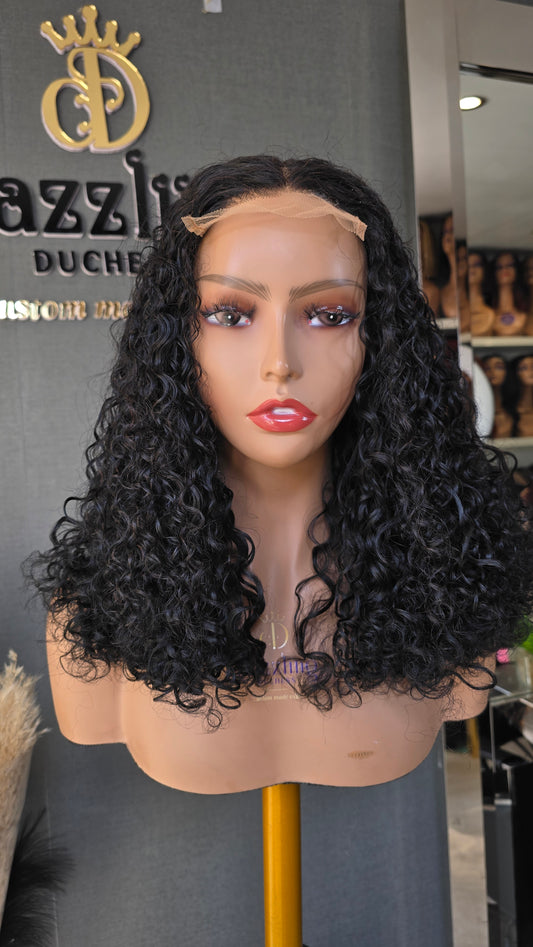 Leticia 14" Raw Virgin human hair Col: Natural black