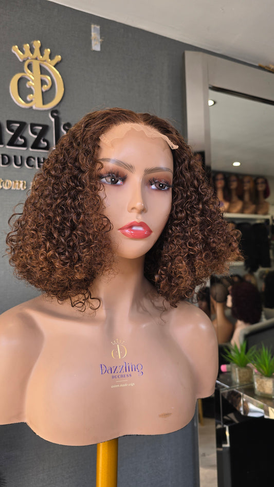 POATIA 10" Raw Virgin hair Col: Chestnut brown