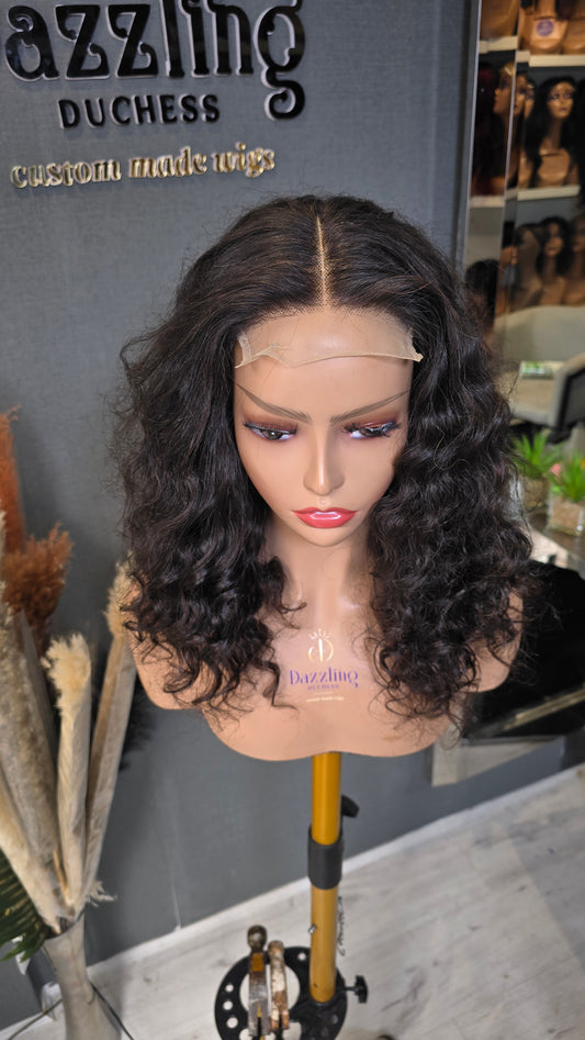 LUCIANA 12"  Raw Virgin Human Hair Col: Natural black