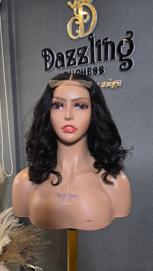 Lina 10" Raw Vietnamese hair Col: Natural black