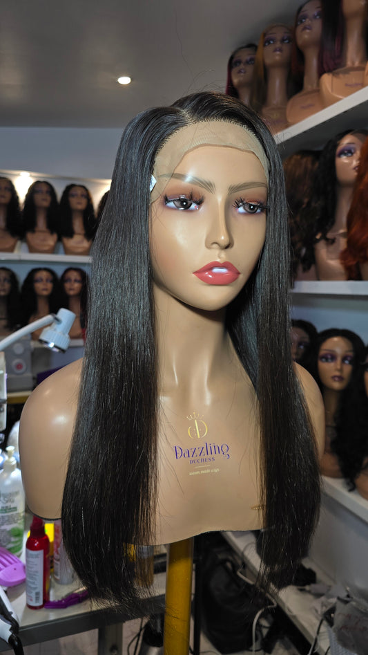 Lilly 16" (Single Donor Raw Hair) Natural black