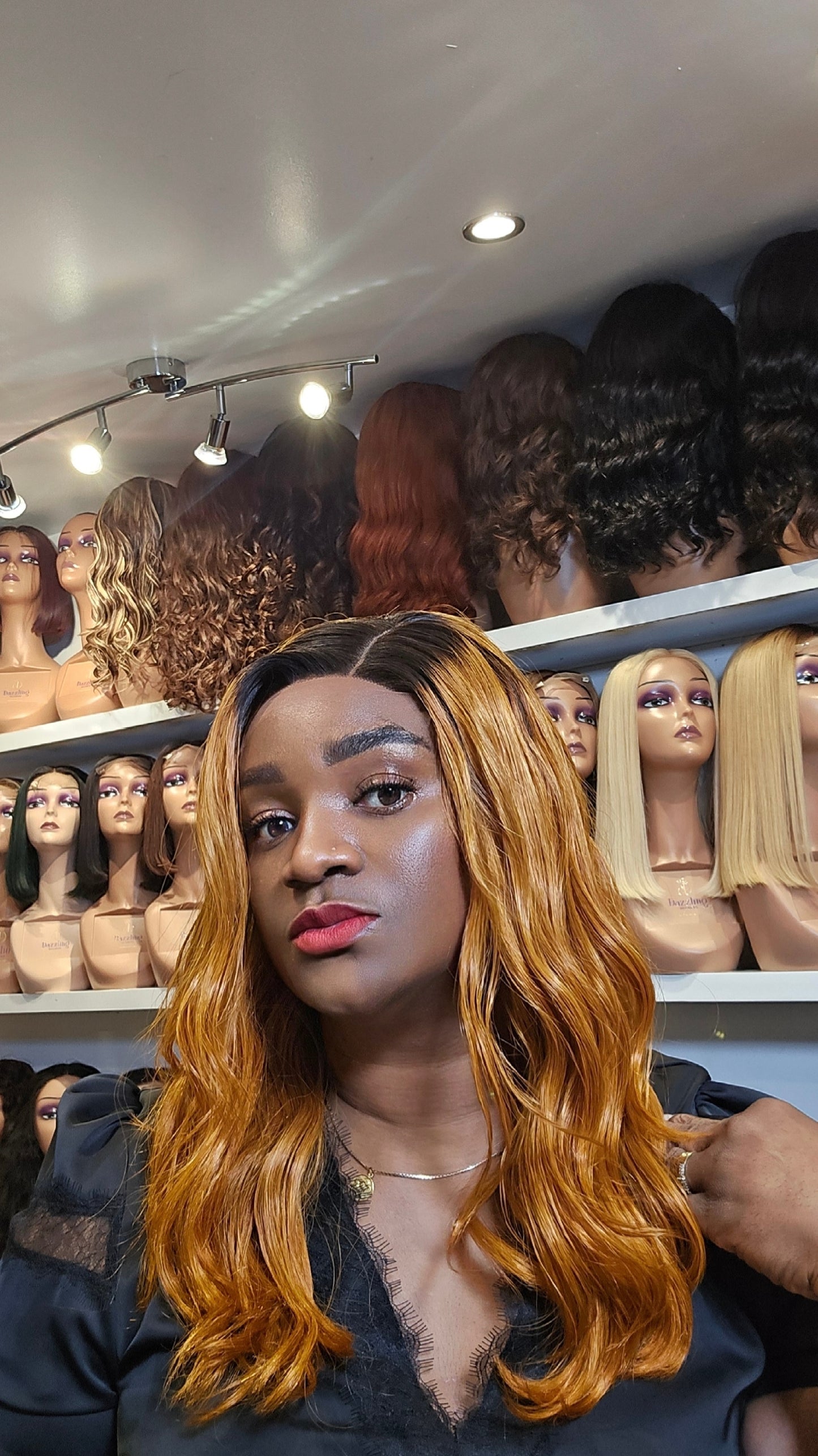 Lina 14" Raw Vietnamese hair Col: dark orange