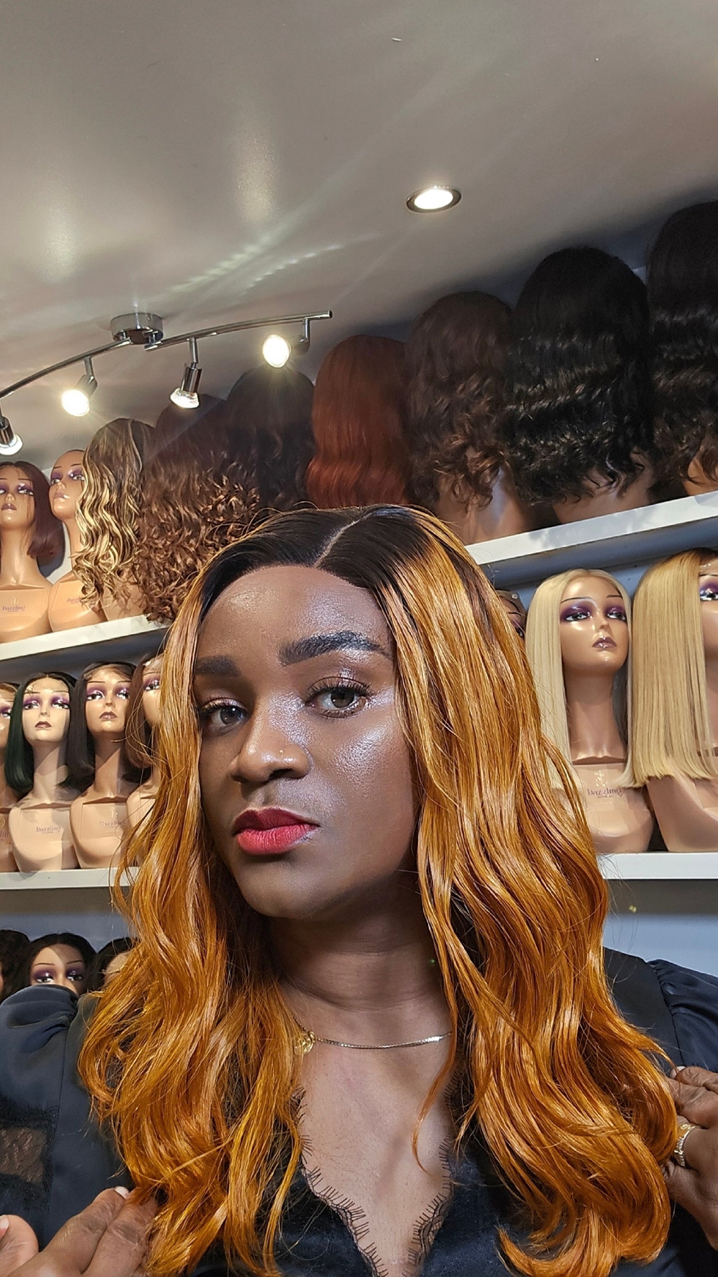 Lina 14" Raw Vietnamese hair Col: dark orange