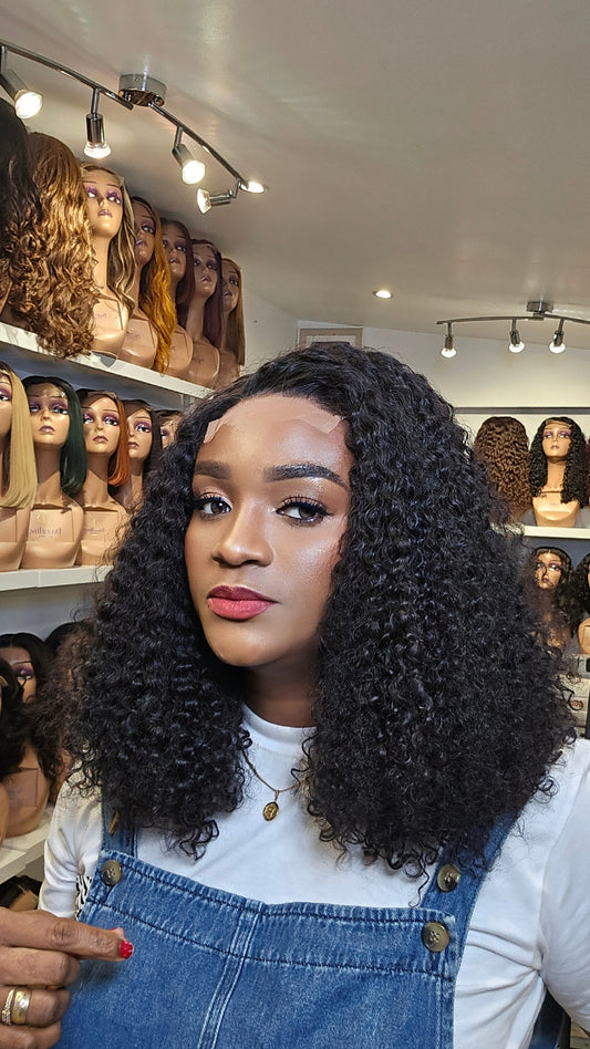 Poatia 14"  Raw virgin hair Col: natural black