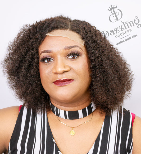 ROXANE 12" Raw Virgin Human Hair  Col: Natural black