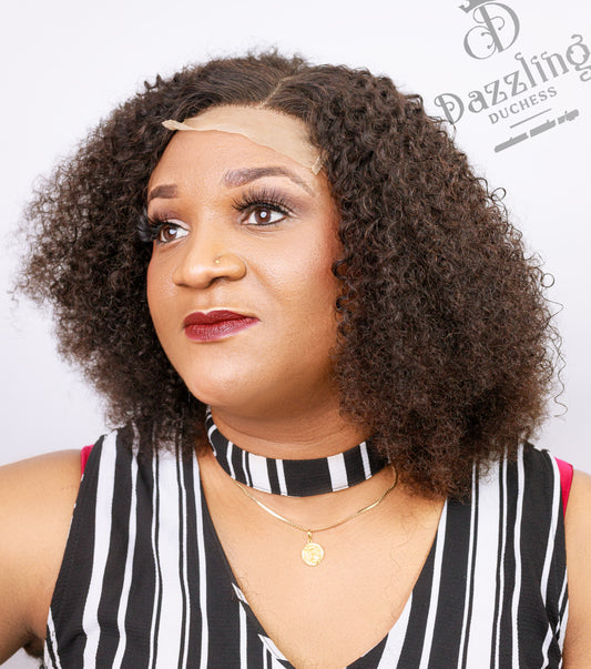 ROXANE 12" Raw Virgin Human Hair  Col: Natural black